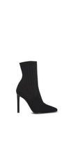 Steve Madden Discreet Stiletto High Heel Pointed Toe Sock Ankle Sock Boots Black