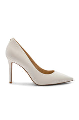 Sam Edelman Hazel Bright White Stiletto Heel Pointed Toe Slip On Fashion Pumps
