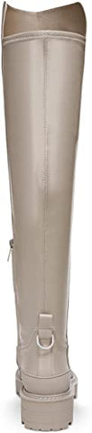 Sam Edelman Lerue Light Cedarwood Chunky Lug Sole Rounded Toe Over The Knee Boot