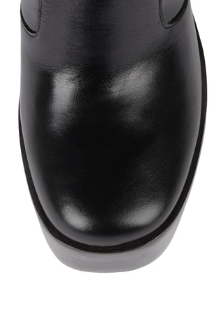 Jeffrey Campbell MEXIQUE-KH Knee High Heel Platform Block Heel Black Boots