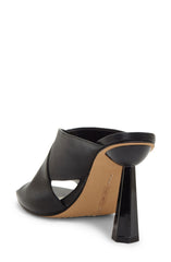Vince Camuto Women's Averessa Wrapped Heel Peep-Toe Mule BLACK
