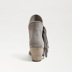 Sam Edelman Willie Pointed Toe Western Block Heel Womens Fringe Ankle Booties