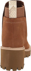 Dolce Vita Huey H2O Brown Suede Pull On Rounded Toe Chunky Platform Ankle Boots