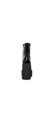 Steve Madden Outlast Black Patent Zipper Closure Sleek Rounded Toe Ankle Boots