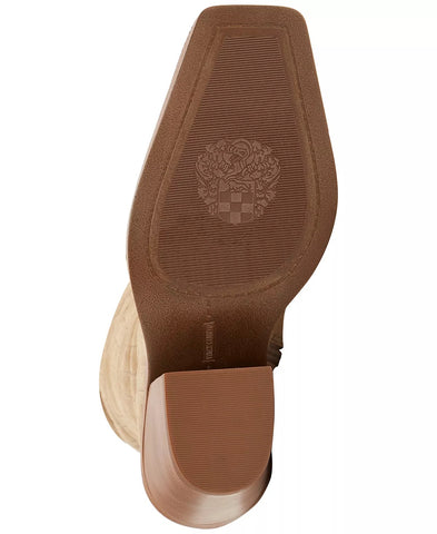 Vince Camuto Alimber Tortilla Taupe Suede Squared Toe Knee High Fashion Boots