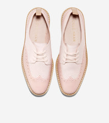 Cole Haan Original Grand Platform Wingtip Oxford Rosewater Lace Up Sneakers