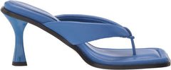 Circus by Sam Edelman Skeet Cobalt Slip On Spool Heel Open Toe Heeled Sandals