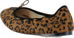Sam Edelman Felicia Granada Tan Leather Slip On Bow Rounded Toe Ballet Flats