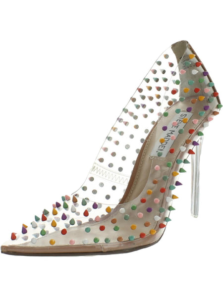 Steve Madden Vala-S Multi Embellished Printed High Stiletto Pointed Toe Pumps
