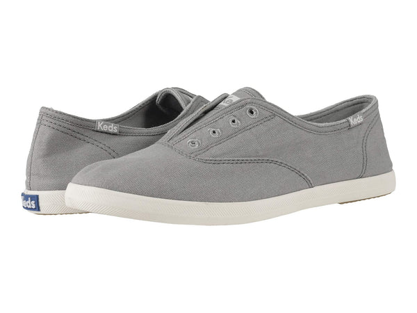 Keds Chillax Laceless Textile Slip On Round toe Lightweight Sneaker GRAY (7.5 Medium, GRAY)