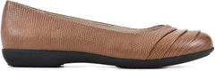 Cliffs By White Mountain Clara Tan/Es-print Slip-On Rounded Toe Ballet Flats