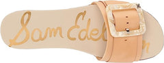 Sam Edelman Ariane Natural Sand Open Toe Wedge Platform Leather Slides Sandals