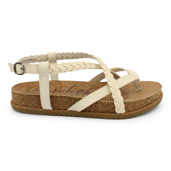 Blowfish Malibu Foxtail Cloud Dyecut Platform Wedge Heel Flexible Footbed Sandal