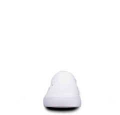 Lugz Clipper White Fashion Slip On Rounded Toe Canvas Platform Sneakers 6.5