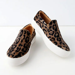 Steve Madden Gills Leopard Print Platform Wide Sneakers Leopard