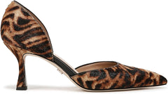 Sam Edelman Victoria Tiger Brown Multi Slip On Pointed Toe Stiletto Heeled Pumps
