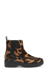 Louise Et Cie Zareb3 Genuine Calf Hair Platform NATURAL Multi Leopard Ankle Boot