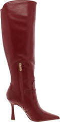 Sam Edelman Elia Cabernet Red Pointed Toe Stiletto Heeled Over The Knee Boots
