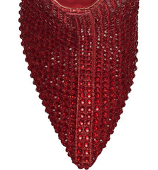 Jessica Simpson Vianne Stiletto Crystal Embellishment Ankle Booties Intense Red