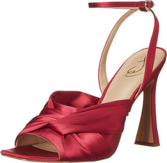 Sam Edelman Lavendar Raspberry Ankle Strap Squared Open Toe Spool Heeled Sandals