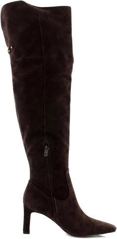 Sam Edelman Shea Cafe Noir Wide Calf Pointed Toe Over The Knee Fashion Boots