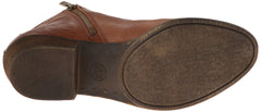 Lucky Brand Basel Ankle Bootie Toffee Brown Leather Wide Width Boot