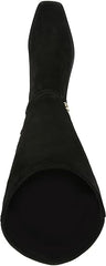 Sam Edelman Clive Black Suede Athletic Calf Square Toe Knee High Fashion Boots