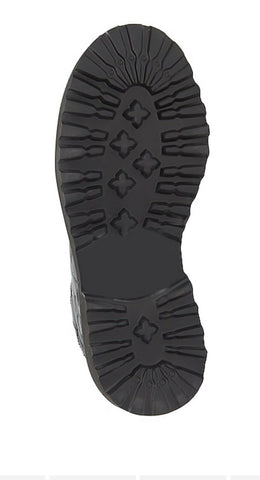Vince Camuto Maissa Black Quilted Combat Lace Up Lug Sole Moto Chic Ankle Boots