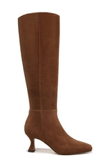 Sam Edelman Leigh 3 Toasted Coconut Pointed Toe Spooled Heel Knee High Boots