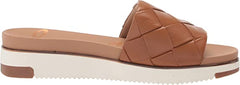 Sam Edelman Adaley Saddle Open Toe Slip On Platform Leather Slide Sandals