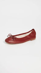 Sam Edelman Felicia Red Slip On Rounded Closed Toe Flexible Ballet Flat Wide