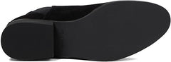 Cole Haan Laina Black Canary Suede/Tonal Gore Almond Toe Pull On Ankle Boots