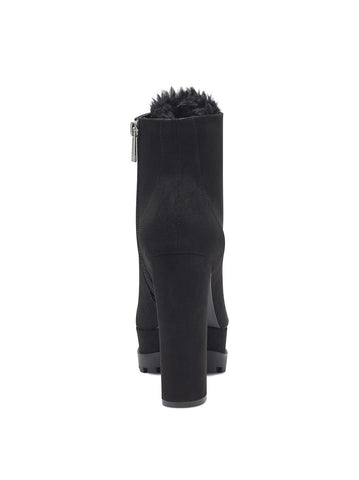 Jessica Simpson IRRENA Platform Combat Black Suede High Platform Ankle Boots