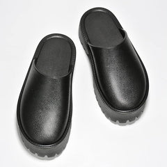 KK PAIR OF KINGS Heights Black Fashion Slip On Non-Slip Mule Clog Platform Sandals