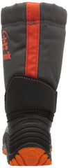 Kamik Kids' Rocket Snow Boot Toddler Warm Boots Grey Snow Boot Charcoal Flame