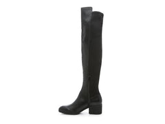 Charles David Reason Black Vegan Leather 50/50 Fitted Over The knee Riding Boots