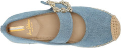 Sam Edelman Maddy Montrose Blue Cap Toe Mary Jane Espadrille Ballet Flats