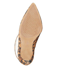 Jessica Simpson Periya Leopard Clear High Heel Stiletto Pointed Toe Bootie Pumps