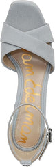 Sam Edelman Jullian Cape Blue Open Toe Ankle Strap Block Heeled Dress Sandals