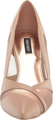 Nine West Evani Barely Nude Stiletto Heel Slip On Pointed Toe Mesh Fashion Pumps