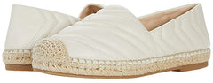 Steve Madden Winnow Bone Slip On Rounded Toe Chevron Quilted Flats Shoes