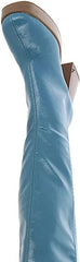 Circus By Sam Edelman Sandy Deja Blue Pull On Knee High Chunky Platforms Boots