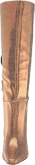 Sam Edelman Sylvia Deep Gold Leather Pointed Toe Block Heeled Knee High Boots