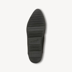 Dr. Scholl's Emilia Black Microfiber Slip On Pointed Toe Classic Flat Loafers