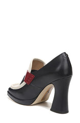 Sam Edelman Jed Baltic Navy/Modern Ivory/Bordeaux Slip On Squared Toe Loafers