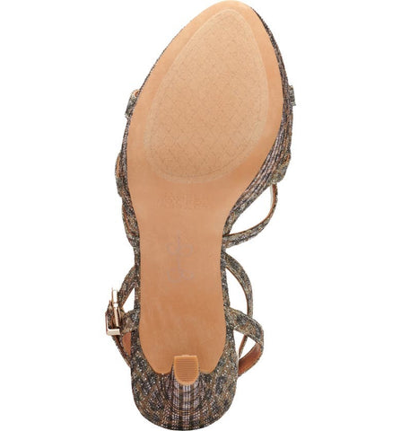 Jessica Simpson Balina Gold Platform Dress High Heel Formal Open Toe Sandals