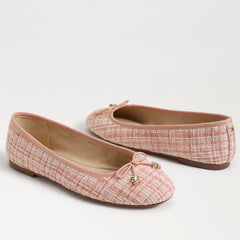 Sam Edelman Felicia Pink Salt Multi Luxe Slip On Round Toe Flexible Ballet Flats