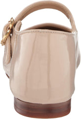 Sam Edelman Michaela Mary Jane Chai Latte Pull On Buckle Ankle Strap Flats Shoes