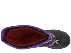 Kamik Kids' Waterbug5 Purple Pull On Rounded Toe Waterproof Lug Sole Snow Boots
