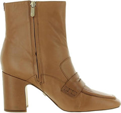 Sam Edelman Fenna Saddle Leather Almond Toe Block Heel Fashion Ankle Boots